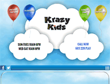 Tablet Screenshot of krazykids.com