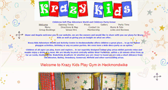 Desktop Screenshot of krazykids.co.uk
